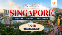 Hành trình 5N4Đ đưa du khách khám phá Singapore hiện đại và Malaysia đa văn hóa, trải nghiệm những điểm đến nổi tiếng hàng đầu Đông Nam Á.