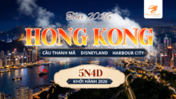 Hong Kong 5N4Đ khám phá Cảng Thơm Phương Đông với những biểu tượng nổi tiếng, khu mua sắm sầm uất và cảnh quan hiện đại.