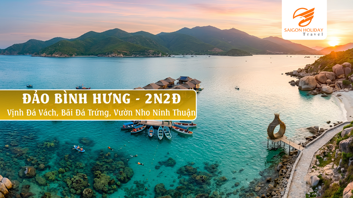 Đảo Bình Hưng – viên ngọc hoang sơ của Khánh Hòa, nổi bật với làn nước biển trong xanh, những bãi đá tự nhiên độc đáo và vẻ đẹp bình yên của làng chài ven biển. Đây là điểm đến lý tưởng dành cho du khách yêu thích khám phá thiên nhiên, trải nghiệm hải sản tươi ngon và tận hưởng không gian biển đảo thơ mộng.