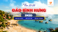 Đảo Bình Hưng viên ngọc hoang sơ của Khánh Hòa, nổi bật với làn nước biển trong xanh, những bãi đá tự nhiên độc đáo và vẻ đẹp bình yên của làng chài ven biển. Đây là điểm đến lý tưởng dành cho du khách yêu thích khám phá thiên nhiên, trải nghiệm hải sản tươi ngon và tận hưởng không gian biển đảo thơ mộng.