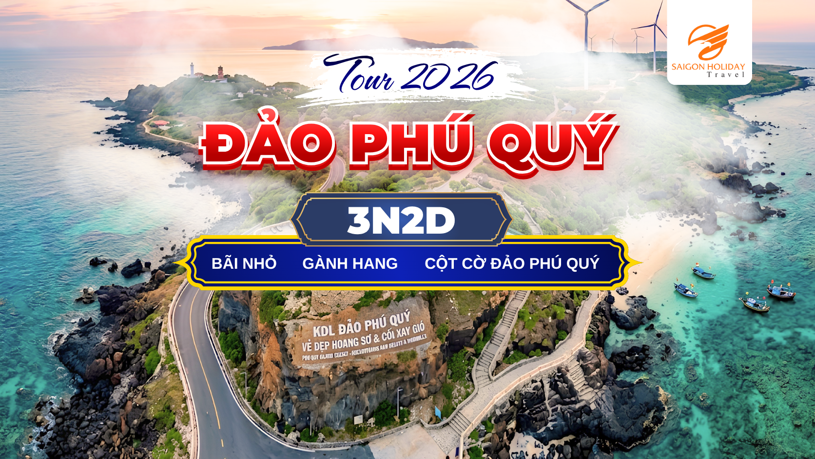 Đảo Phú Quý hành trình 3 ngày 2 đêm khám phá mang đến trải nghiệm trọn vẹn giữa thiên nhiên hoang sơ, biển xanh trong vắt và những điểm check-in nổi bật như Gành Hang, Bãi Nhỏ và Cột cờ đảo. Một chuyến đi lý tưởng để thư giãn, tận hưởng không khí bình yên và lưu giữ những khoảnh khắc khó quên.