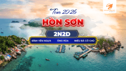 HÒN SƠN THIÊN ĐƯỜNG BIỂN ĐẢO BÌNH YÊN Khám phá hòn đảo hoang sơ với làn nước trong xanh, bãi biển thơ mộng và những cung đường ven biển tuyệt đẹp.