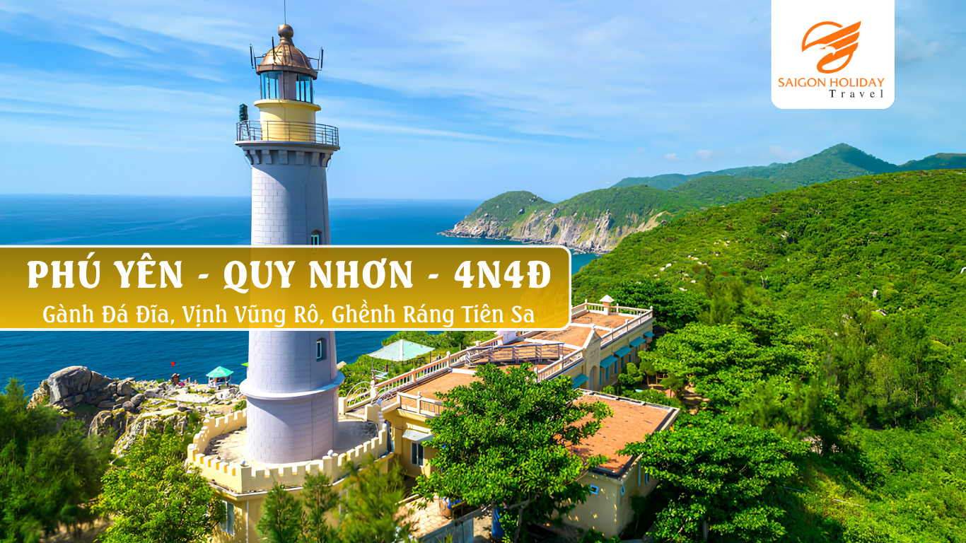 Khám phá Phú Yên – Quy Nhơn 4N4Đ với hành trình trải nghiệm biển xanh, thắng cảnh nổi tiếng, ẩm thực miền Trung hấp dẫn và nhiều điểm check-in tuyệt đẹp.