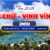 Bạn đang tìm kiếm một "khoảng lặng" giữa nhịp sống hối hả? Hãy để hành trình 2 ngày 1 đêm tại Ninh Chữ – Vịnh Vĩnh Hy đánh thức mọi giác quan của bạn. Không chỉ là một chuyến đi, đây là sự kết hợp hoàn hảo giữa vẻ đẹp hoang sơ của tạo hóa và không gian nghỉ dưỡng thanh bình tại vùng đất nắng gió Ninh Thuận.