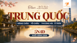 THƯỢNG HẢI - HÀN CHÂU - Ô TRẤN DISNEYLAND THƯỢNG HẢI 5N4D, Hành trình đưa du khách khám phá vẻ đẹp giao thoa giữa hiện đại và cổ kính của Trung Quốc, từ những thành phố sôi động, cổ trấn thơ mộng đến thế giới giải trí đầy sắc màu. Một chuyến đi lý tưởng để tận hưởng cảnh đẹp, văn hóa và lưu giữ những khoảnh khắc đáng nhớ.