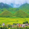 Núi Đôi Cô Tiên là thắng cảnh nổi bật với hình dáng độc đáo giữa núi rừng Đông Bắc, gắn liền với vẻ đẹp hoang sơ và truyền thuyết địa phương.