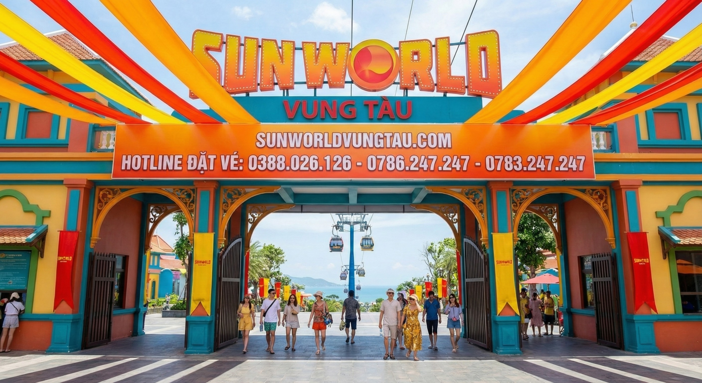Sun World Vũng Tàu là tổ hợp vui chơi giải trí hiện đại tại Vũng Tàu, mang đến nhiều trải nghiệm hấp dẫn cho du khách với không gian giải trí đa dạng.
