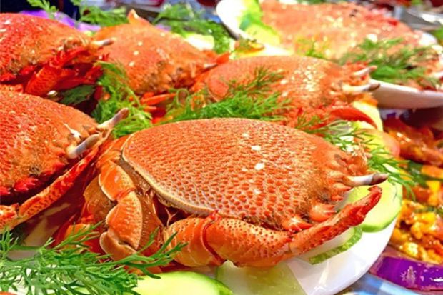 Cua Huỳnh Đế tại Đảo Phú Quý là đặc sản trứ danh với thịt chắc, ngọt và đậm vị biển, mang đến trải nghiệm ẩm thực hấp dẫn không thể bỏ lỡ cho du khách khi đến khám phá đảo.