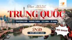 Hành trình 5N5Đ khám phá Thượng Hải – Hàng Châu – Tô Châu – Ô Trấn, nơi hội tụ vẻ đẹp hiện đại, văn hóa truyền thống và những thủy trấn cổ kính đặc sắc của Trung Hoa.