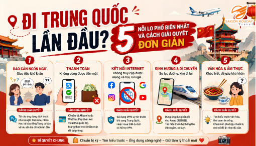 ĐI TRUNG QUỐC LẦN ĐẦU? ĐÂY LÀ 5 NỖI LO PHỔ BIẾN NHẤT VÀ CÁCH GIẢI QUYẾT ĐƠN GIẢN