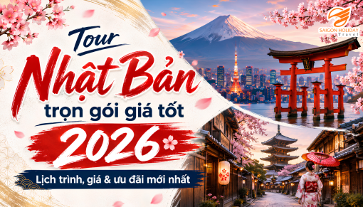 Tour Nhật Bản trọn gói giá tốt 2026: Lịch trình, giá & ưu đãi