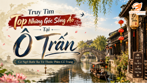 Truy Tìm Top Những Góc Sống Ảo Tại Ô Trấn Cứ Ngỡ Bước Ra Từ Thước Phim Cổ Trang