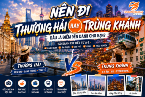 Nên đi Thượng Hải hay Trùng Khánh - Cẩm nang chia sẻ kinh nghiệm du lịch Thượng Hải Trùng Khánh tự túc trọn gói.