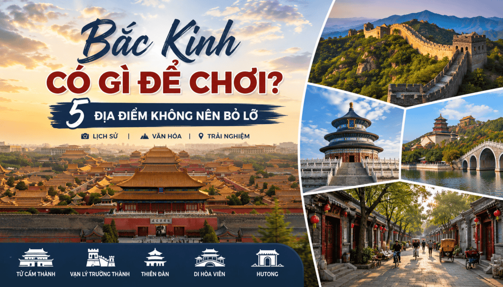 Top 5 địa điểm khi du lịch Bắc Kinh
