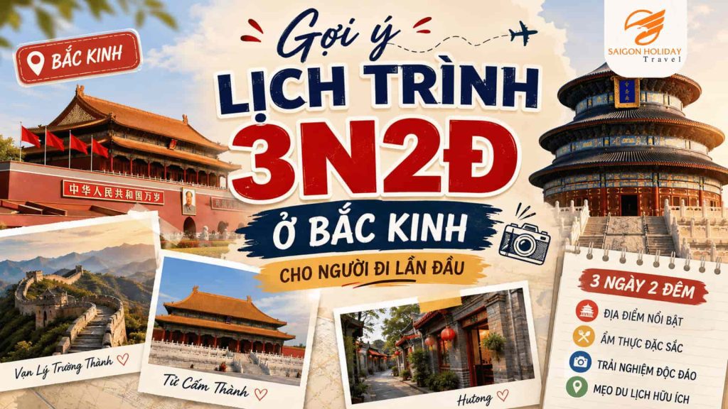 Lịch trình 3N2Đ ở Bắc Kinh cho người đi lần đầu