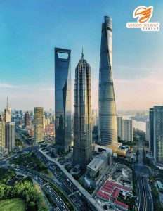Ba tòa tháp biểu tượng Thượng Hải: Shanghai Tower, Jin Mao Tower và Shanghai World Financial Center