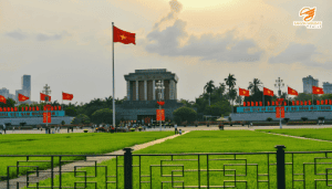 Quảng trường Ba Đình Hà Nội – nơi diễn ra sự kiện ngày 2/9/1945