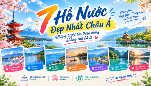 7 Hồ Nước Đẹp Nhất Châu Á – Những Tuyệt Tác Thiên Nhiên Không Thể Bỏ Lỡ