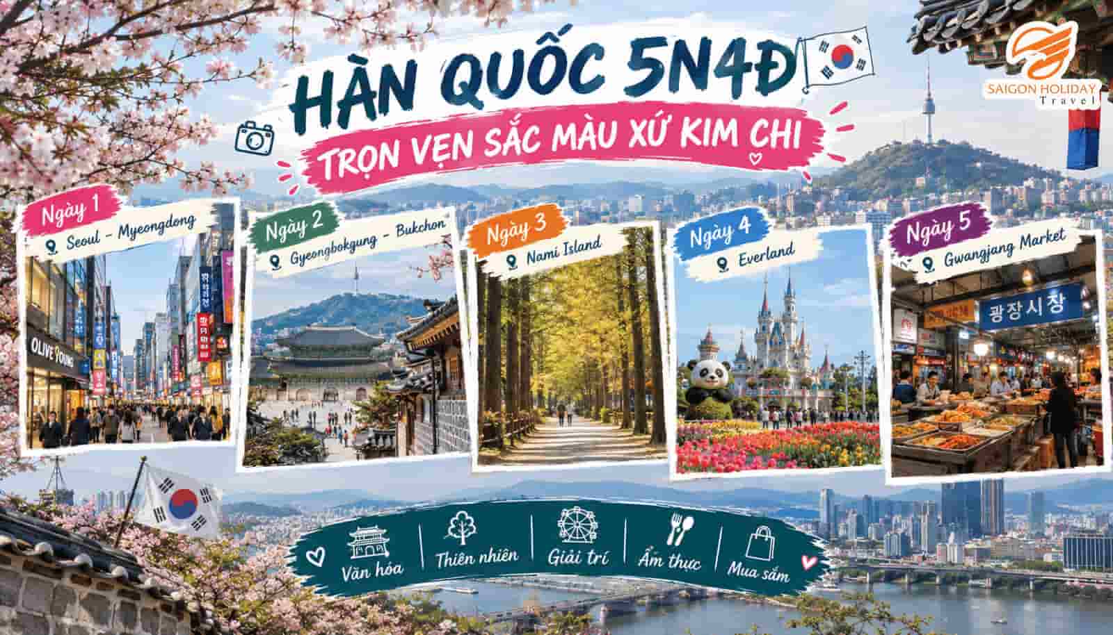 Hàn Quốc 5N4Đ