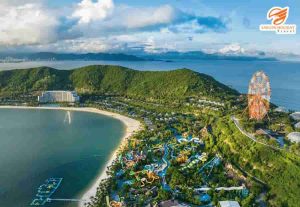 Nha Trang 3N2Đ - Toàn cảnh khu vui chơi Vinpearl Land từ trên cao