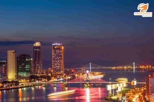 Seoul - Sông Hán về đêm lung linh với cầu Cầu Vàng, ánh đèn thành phố và dòng sông rực sáng